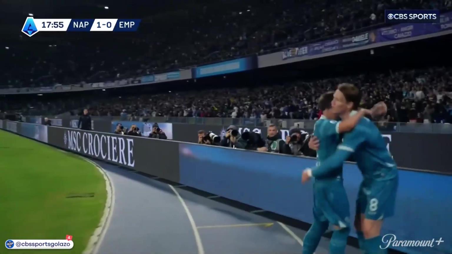 完美進球！麥克托米奈中場帶球一條龍外圍勁射破門！